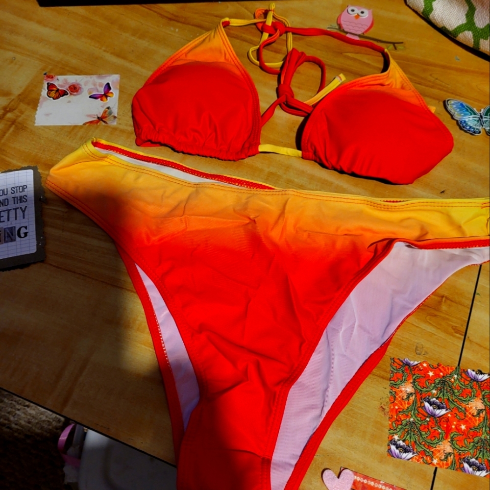 👙🥰Orange n Yellow Bikini